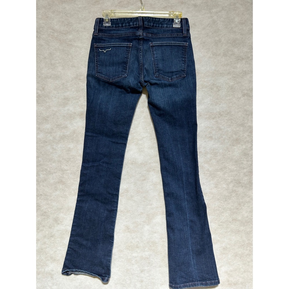 Kimes Ranch Audrey Dark Wash Flare Leg Western Jeans Size 0/32 Made in USA - Picture 9 of 11